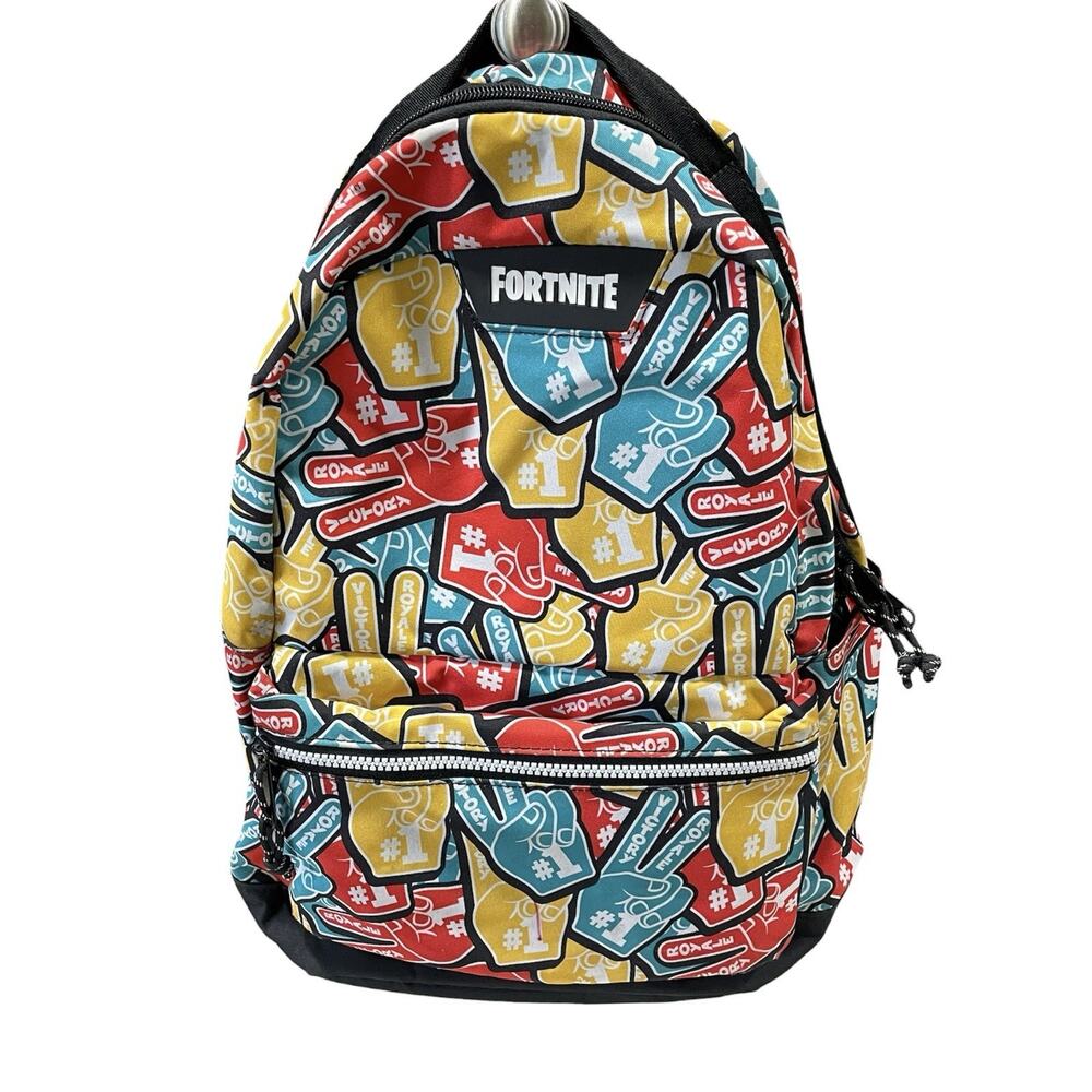 Video Game FORTNITE Multiplier Backpack Multi Colored Victory Royale Foam Finger